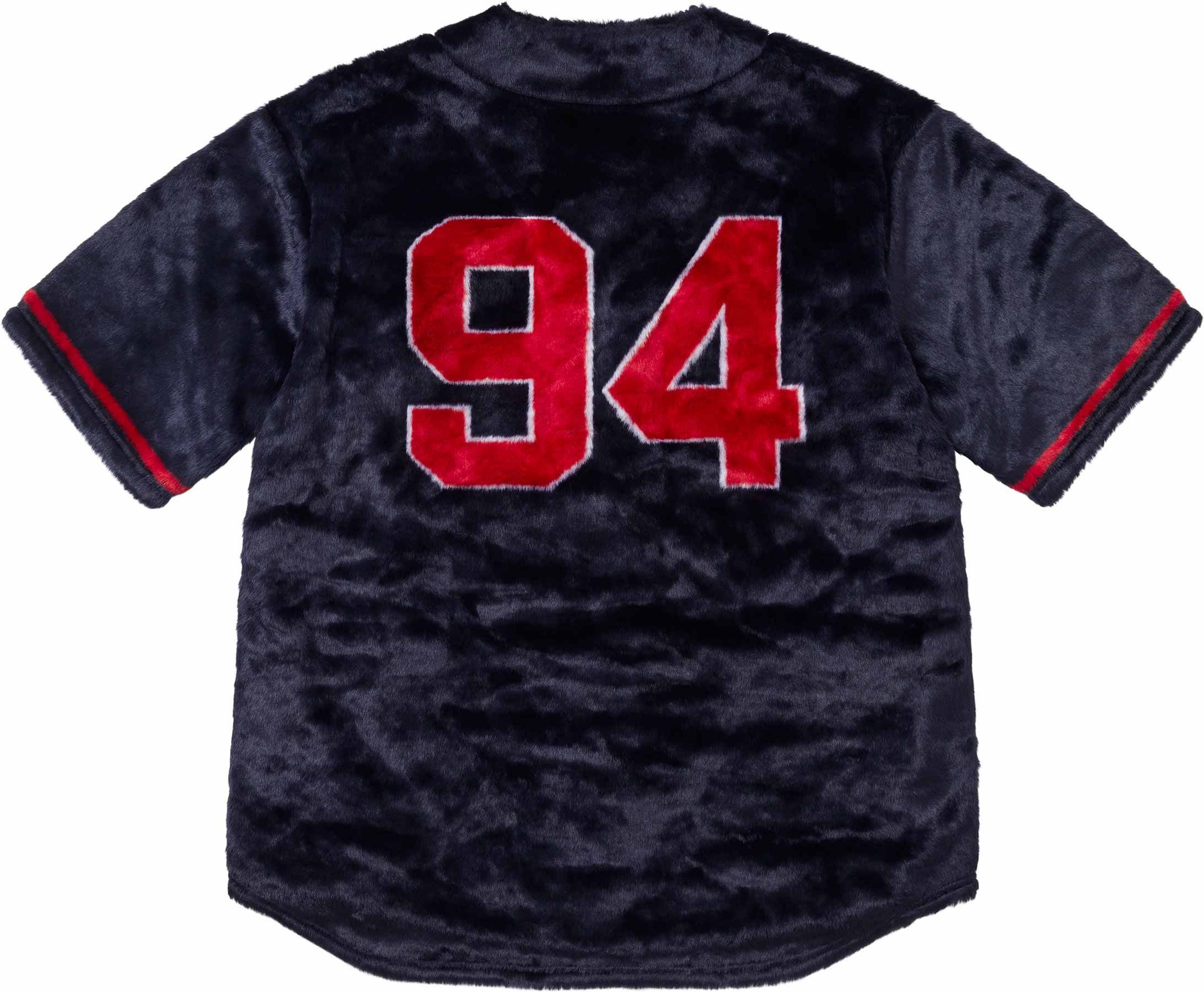 Faux Fur Baseball Jersey view 3